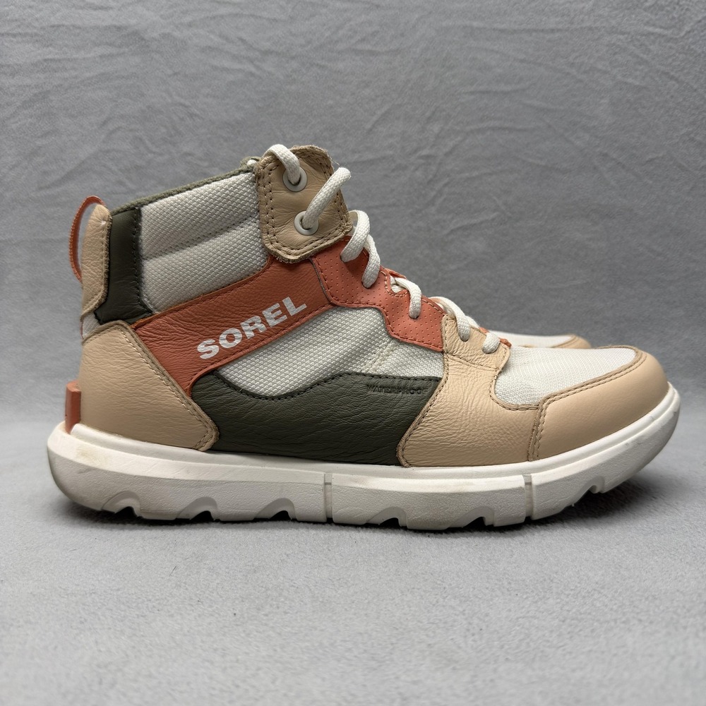 Sorel Explorer II Sneaker Mid Shoes Womens Size 9 Beige